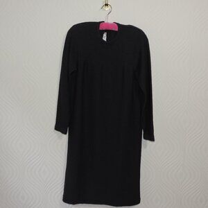 DANIELLE OLIVER NY Gray Santana Knit Sheath Dress sz M Long Sleeve